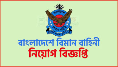 বিমান বাহিনী নিয়োগ বিজ্ঞপ্তি ২০২৫