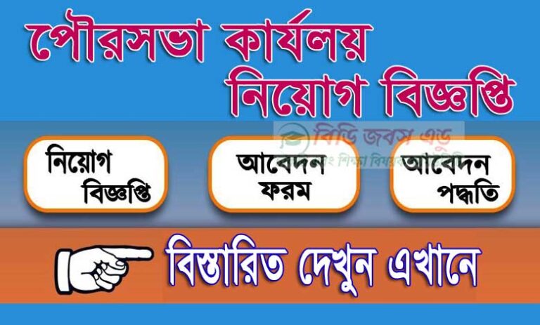 পৌরসভা কার্যালয় নিয়োগ বিজ্ঞপ্তি ২০২৩