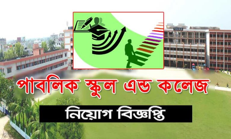 স্কুল এন্ড কলেজ নিয়োগ বিজ্ঞপ্তি ২০২৩