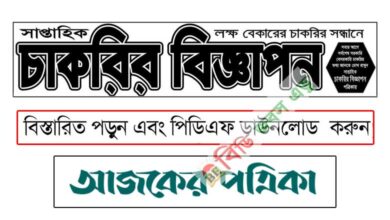 চাকরির বিজ্ঞাপন সাপ্তাহিক পত্রিকা